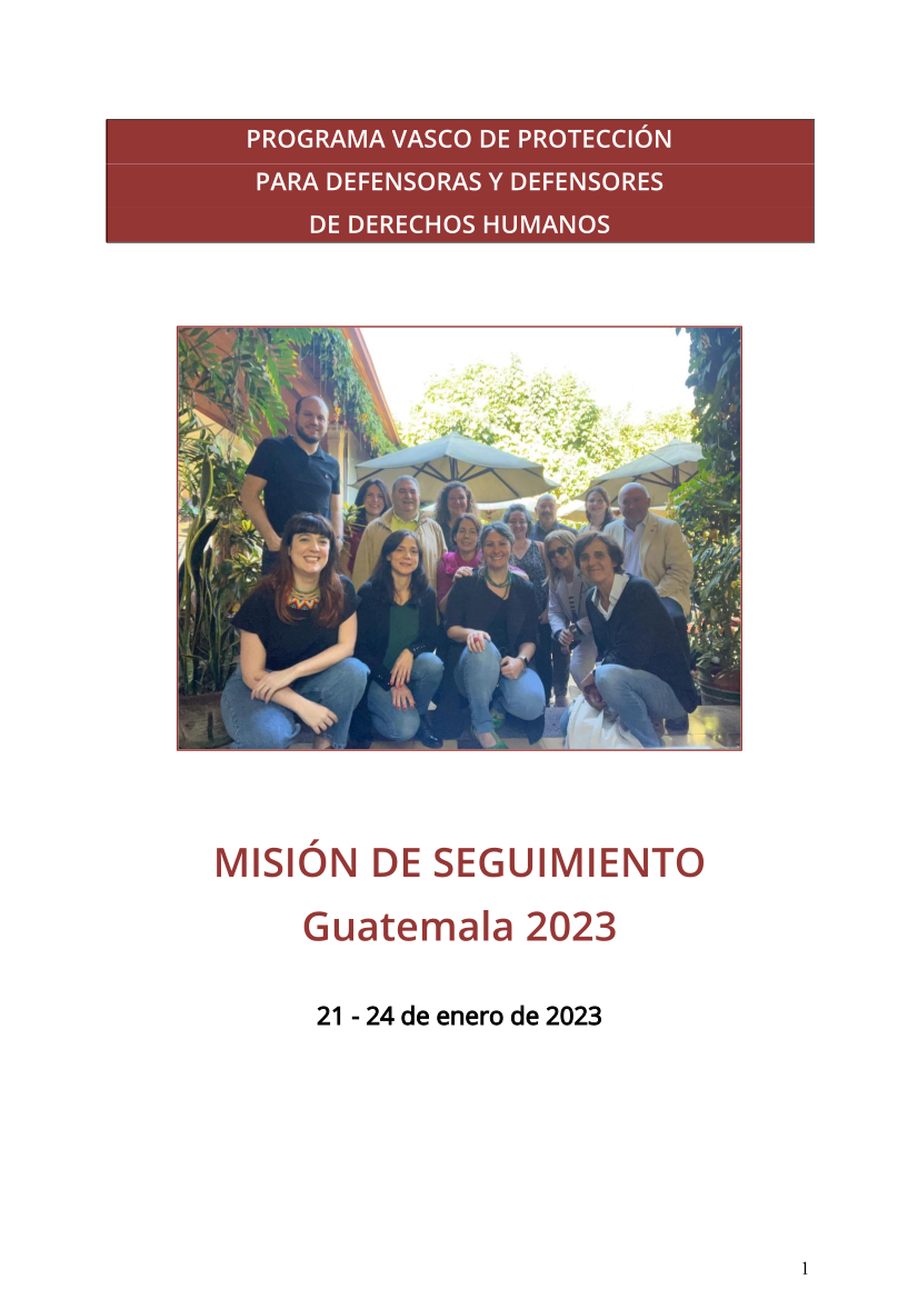 Informe Misión GUATEMALA 2023